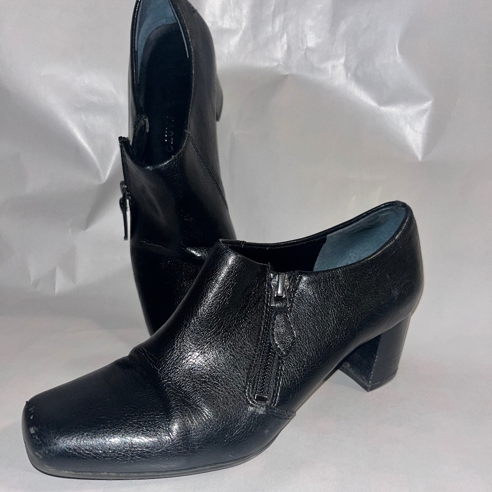 Franco Sarto black boot shoe size 6 M Moonbeam